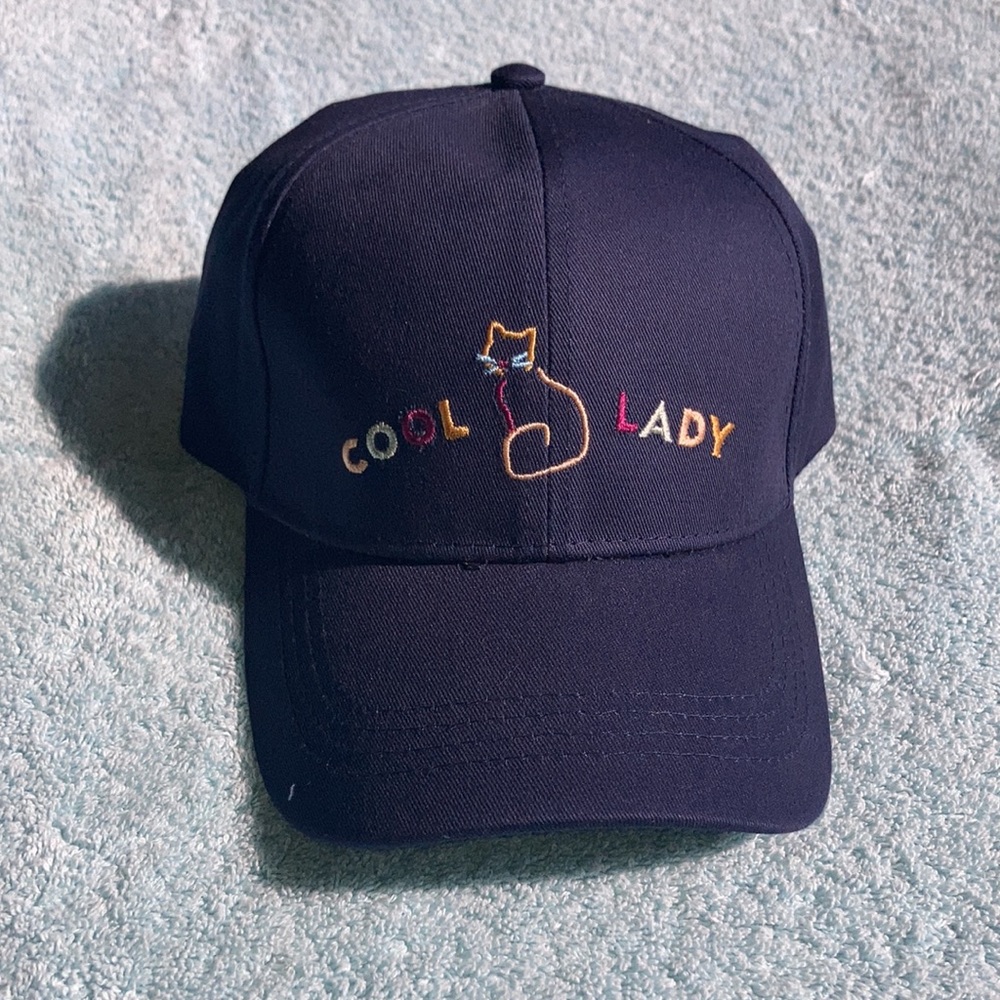 Sonoma cool cat lady navy blue cotton hat - Picture 10 of 14